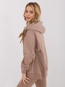 Factory Dámska oversize mikina na zips s kapucňou Farba: Zelená, Veľkosť: UNI