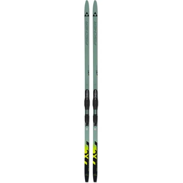 Fischer TWIN SKIN POWER STIFF EF SET + BDG TOUR STEP Bežecké lyže, svetlo zelená, veľkosť