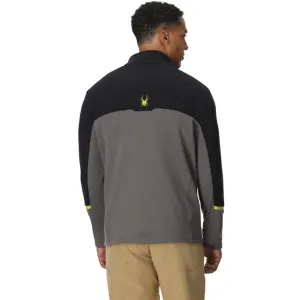 Spyder SPEED FLEECE JACKET Pánska bunda, tmavo sivá, veľkosť