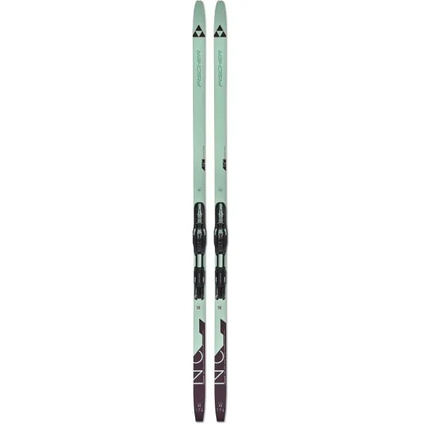 Fischer MYSTIQUE EF SET + BDG CONTROL STEP Dámske bežecké lyže s podporou stúpania, tyrkysová, veľkosť