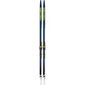 Fischer TWIN SKIN PERFORMANCE MED SET + BDG CONTROL STEP Bežecké lyže s podporou stúpania skin, tmavo modrá, veľkosť