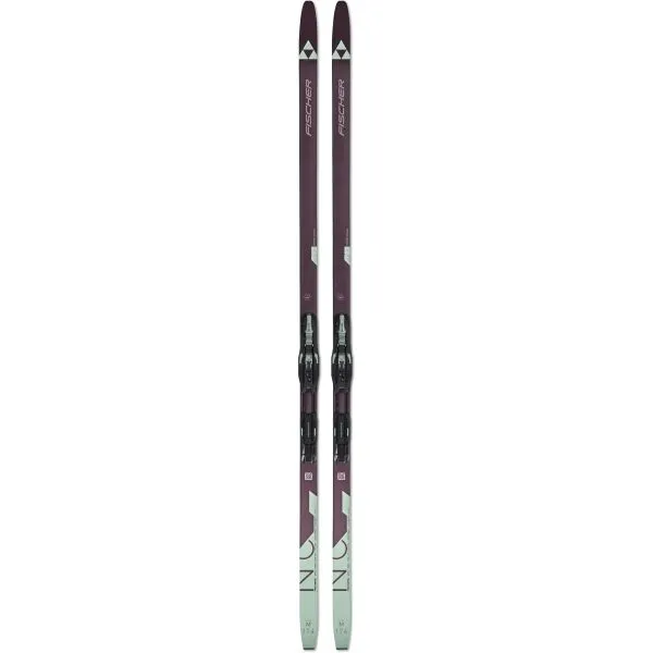 Fischer INSPIRE EF SET + BDG CONTROL STEP Dámske bežecké lyže, fialová, veľkosť
