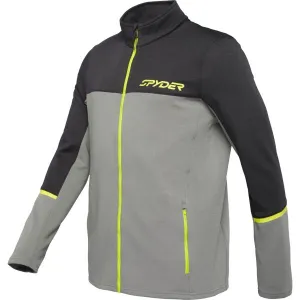 Spyder SPEED FLEECE JACKET Pánska bunda, tmavo sivá, veľkosť