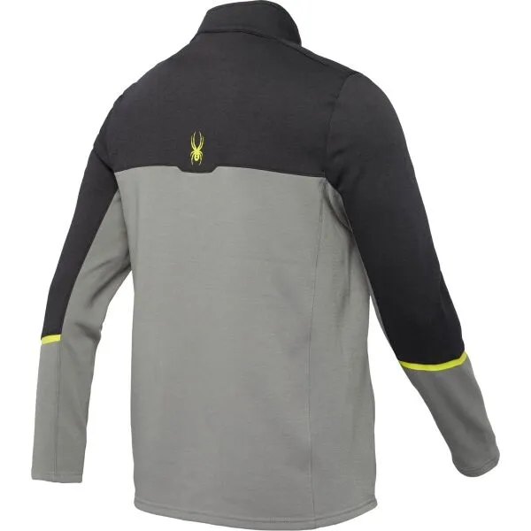 Spyder SPEED FLEECE JACKET Pánska bunda, tmavo sivá, veľkosť