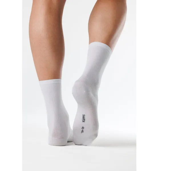 Barefoot klasické ponožky SMOOTH White