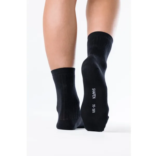 Barefoot rebrované ponožky SIGNATURE Black