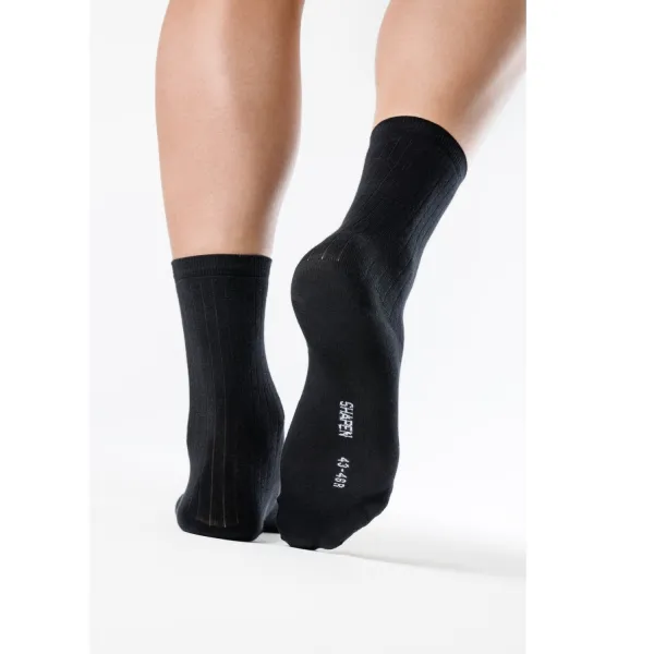 Barefoot rebrované ponožky SIGNATURE Black