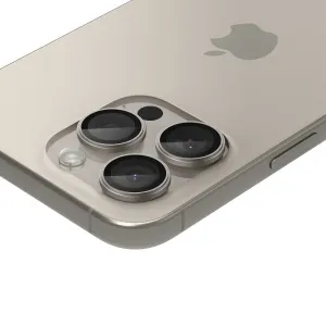 Spigen Optik.TR Ez Fit ochrana fotoaparátu, 2 kusy, iPhone 14 Pro / Max / 15 Pro / Max / 16 Pro / Max / 17 Pro / Max, natural titanium