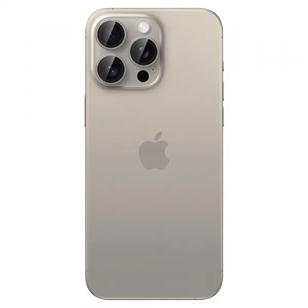 Spigen Optik.TR Ez Fit ochrana fotoaparátu, 2 kusy, iPhone 14 Pro / Max / 15 Pro / Max / 16 Pro / Max / 17 Pro / Max, natural titanium