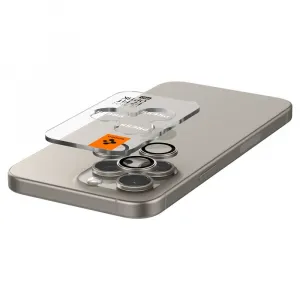 Spigen Optik.TR Ez Fit ochrana fotoaparátu, 2 kusy, iPhone 14 Pro / Max / 15 Pro / Max / 16 Pro / Max / 17 Pro / Max, natural titanium