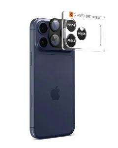 Spigen Optik Pro XL TR EZ Fit ochrana fotoaparátu, iPhone 17 Pro Max, čierna