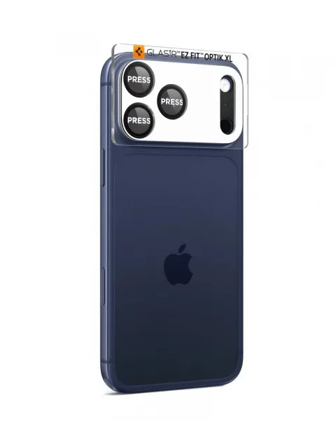Spigen Optik Pro XL TR EZ Fit ochrana fotoaparátu, iPhone 17 Pro Max, čierna