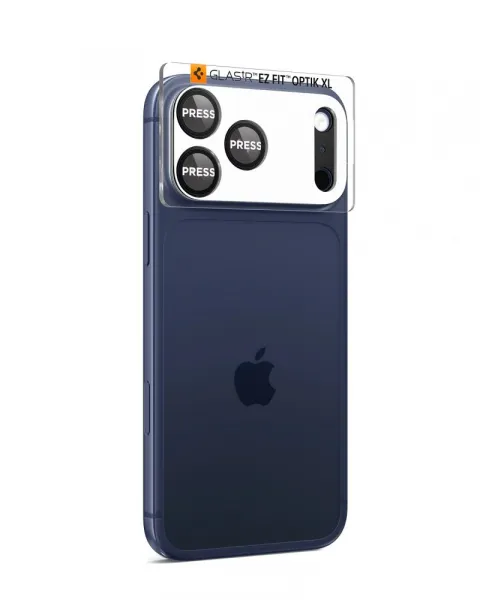 Spigen Optik Pro XL TR EZ Fit ochrana fotoaparátu, iPhone 17 Pro, čierna