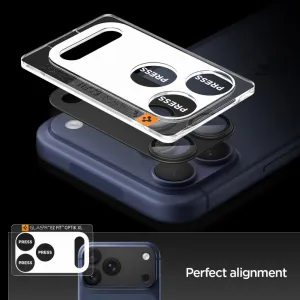 Spigen Optik Pro XL TR EZ Fit ochrana fotoaparátu, iPhone 17 Pro, čierna