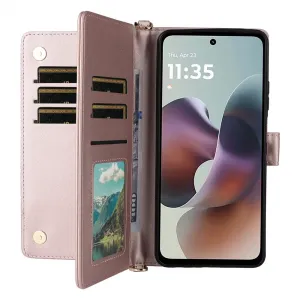 PRESTIGE Peňaženkové puzdro pre Motorola Moto G56 5G svetloružové