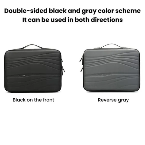 BANGE BG-8018 Priestranná taška pre notebook do 14" BLACK + GREY