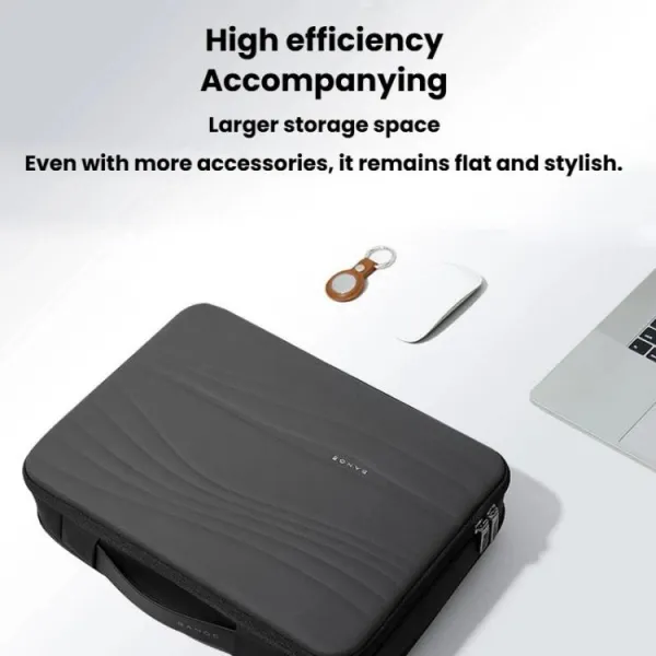 BANGE BG-8018 Priestranná taška pre notebook do 14" BLACK + GREY