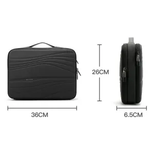 BANGE BG-8018 Priestranná taška pre notebook do 14" BLACK + GREY