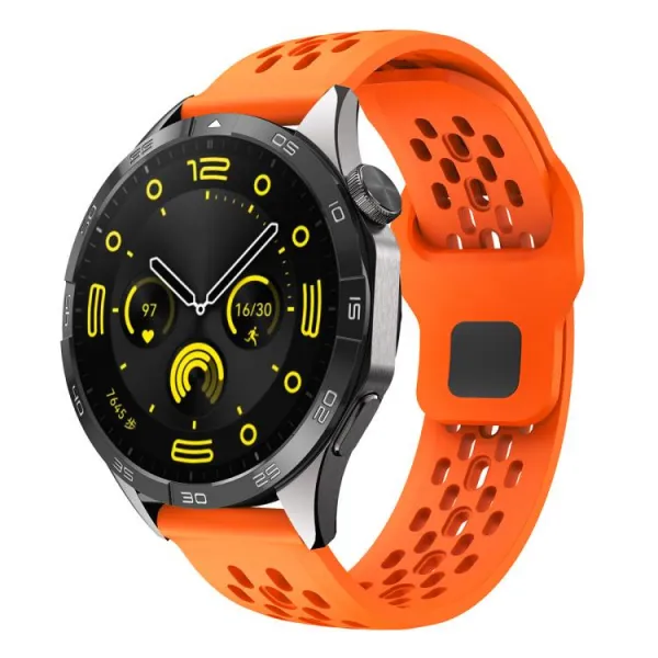 AIRY Univerzálny silikónový remienok pre hodinky so šírkou 20mm oranžový