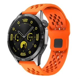 AIRY Univerzálny silikónový remienok pre hodinky so šírkou 20mm oranžový