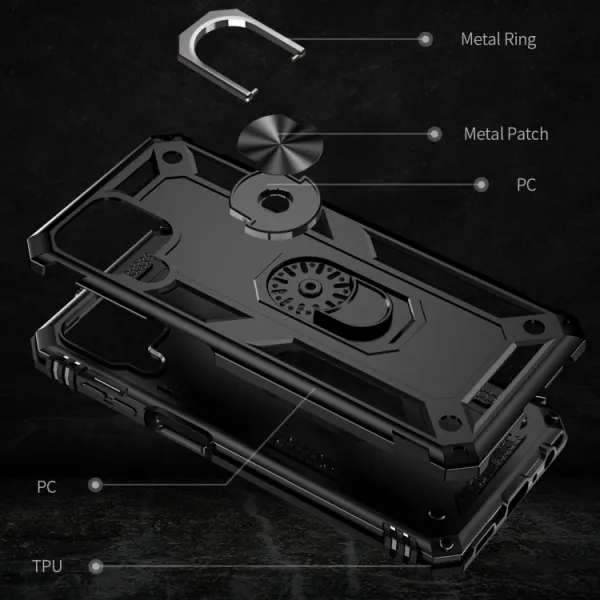 RING Obal s držiakom pre Samsung Galaxy M33 5G čierny