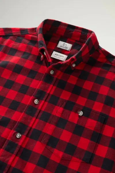 Košeľa Woolrich Traditional Flannel Shirt Red Buffalo