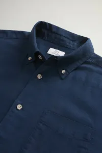 Košeľa Woolrich Light Flannel Shirt Melton Blue