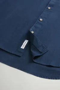 Košeľa Woolrich Light Flannel Shirt Melton Blue