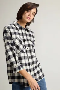Košeľa Woolrich Med Weight Flannel Shirt Blue Buffalo