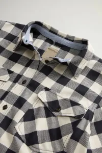 Košeľa Woolrich Med Weight Flannel Shirt Blue Buffalo