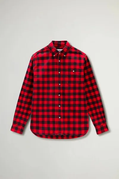 Košeľa Woolrich Traditional Flannel Shirt Red Buffalo