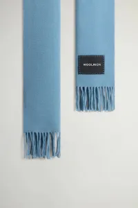 Šál Woolrich Big Logo Patch Scarf Citadel