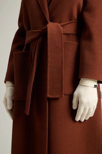Rukavice Woolrich Cashmere Ribbed Gloves Milky Cream