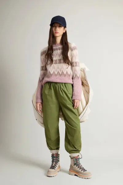 Sveter Woolrich Aztec Sweater Cognac