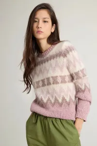 Sveter Woolrich Aztec Sweater Cognac