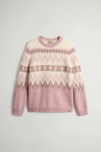 Sveter Woolrich Aztec Sweater Cognac