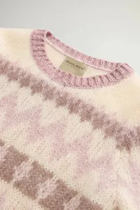 Sveter Woolrich Aztec Sweater Cognac
