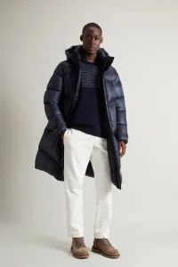 Sveter Woolrich Birdeye Crewneck Melton Blue Half Birdeye