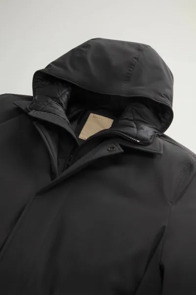 Kabát Woolrich Stretch 2In1 Carcoat Black