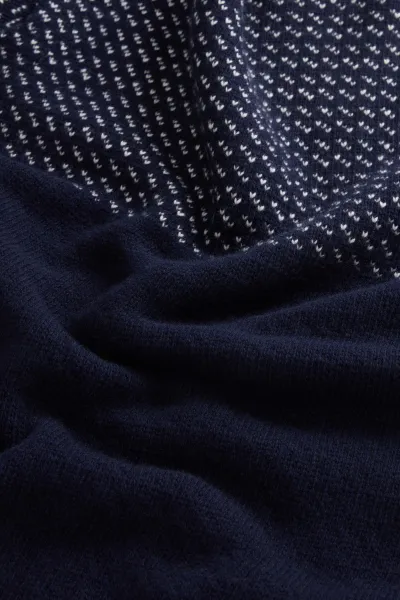 Sveter Woolrich Birdeye Crewneck Melton Blue Half Birdeye