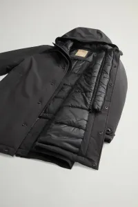 Kabát Woolrich Stretch 2In1 Carcoat Black