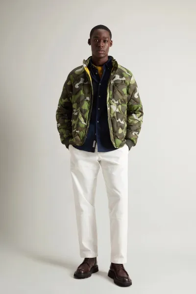 Bunda Woolrich Heritage Camo Jacket Green Terrain Camo