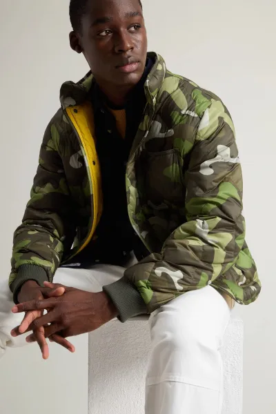 Bunda Woolrich Heritage Camo Jacket Green Terrain Camo