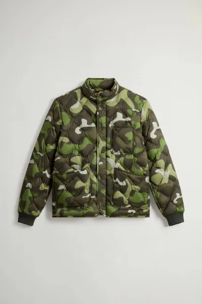 Bunda Woolrich Heritage Camo Jacket Green Terrain Camo
