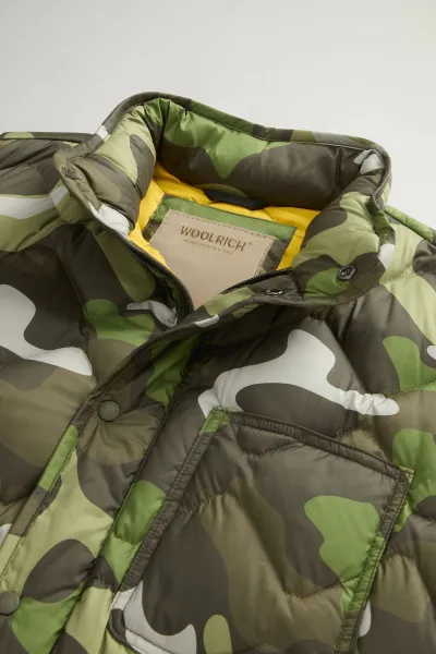 Bunda Woolrich Heritage Camo Jacket Green Terrain Camo