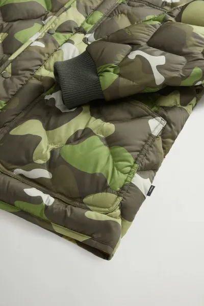 Bunda Woolrich Heritage Camo Jacket Green Terrain Camo