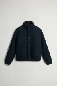 Bunda Woolrich Melton Wool Bomber Melton Blue