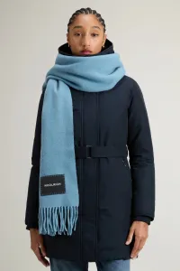Šál Woolrich Big Logo Patch Scarf Citadel