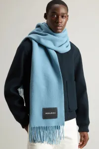 Šál Woolrich Big Logo Patch Scarf Citadel