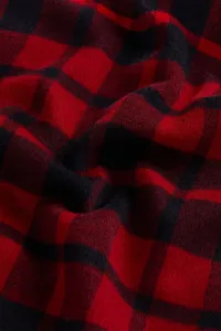 Pončo Woolrich Blanket Cape Red Check